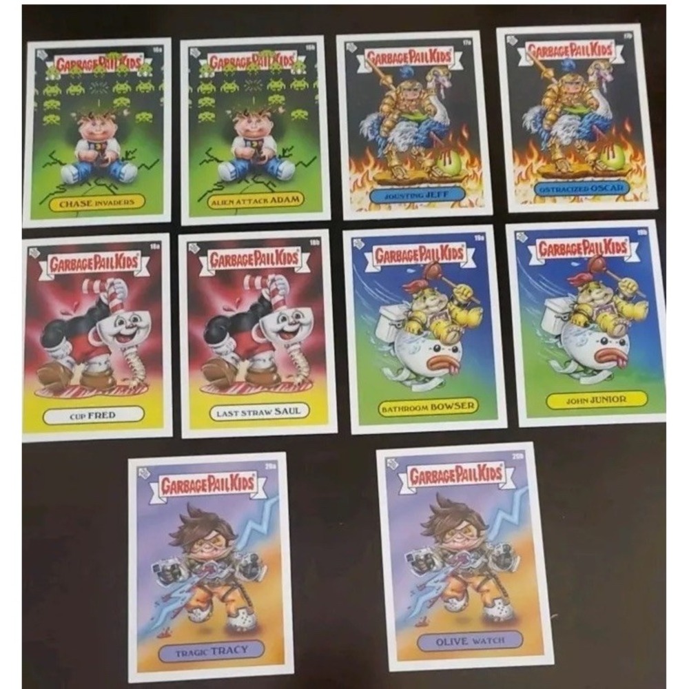 Garbage Pail Kids 2024 TOPPS GAME OVER Complete WAVE FOUR‎ 10 card base set - Picture 1 of 2